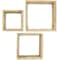 Ekena Millwork Square, Open Back, Vintage Farmhouse Shadow Box Shelves, Barnwood Decor Collection, PK3 DECR15SBSQOBUF - alternate 1